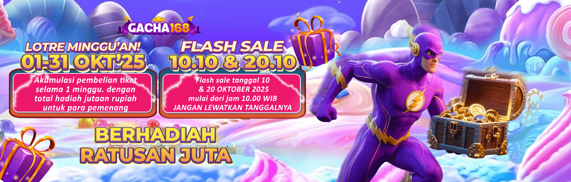 EVENT BAGI HOKI GACHA168 – TIKET LOTRE PERIODE 1-31 OKTOBER 2025