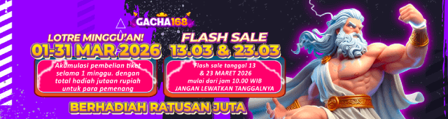 EVENT BAGI HOKI GACHA168 – TIKET LOTRE PERIODE 1-31 MARET 2026