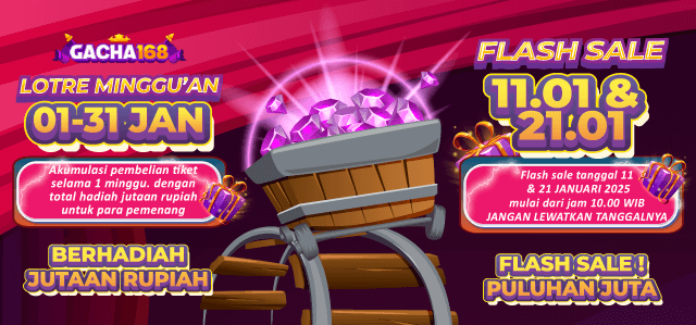 EVENT BAGI HOKI GACHA168 – TIKET LOTRE PERIODE 1-31 JANUARI 2026